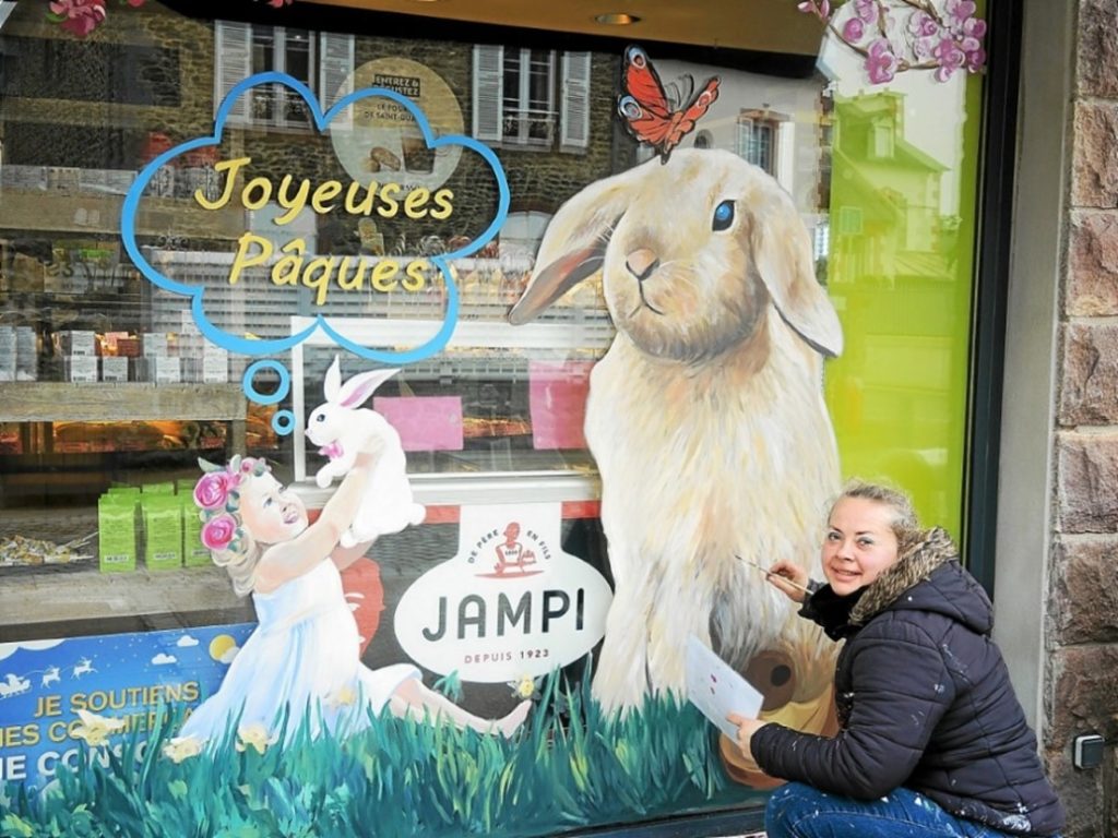 Vitrine pharmacie Pâques