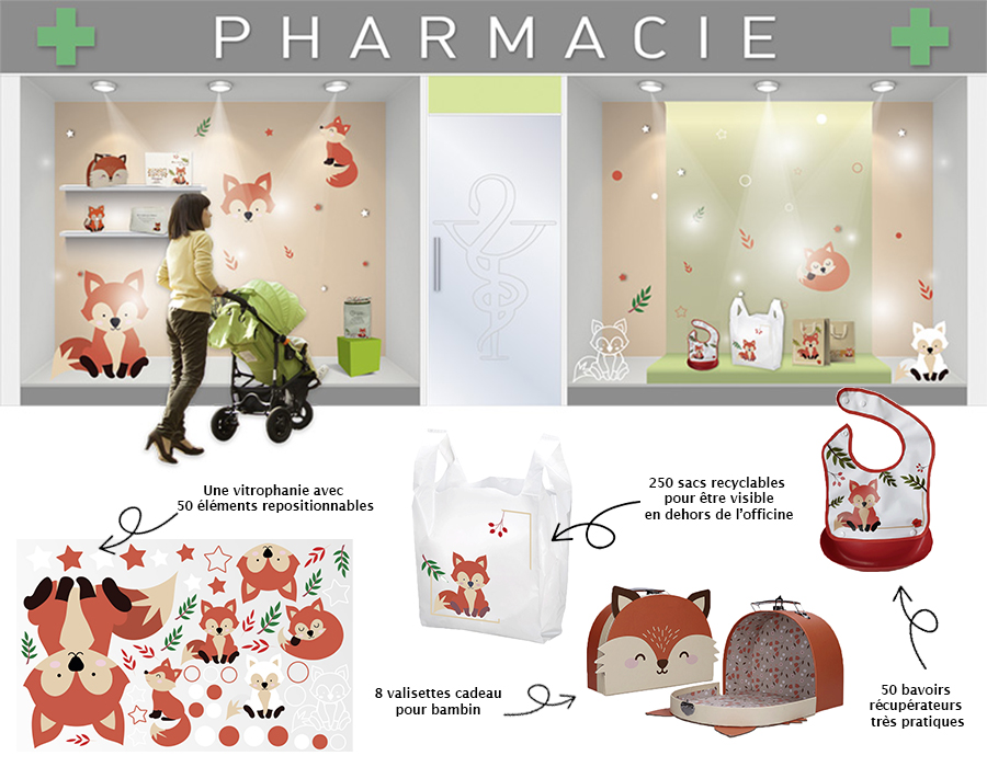 kit d'animation bébé en officine Proébo Promoplast