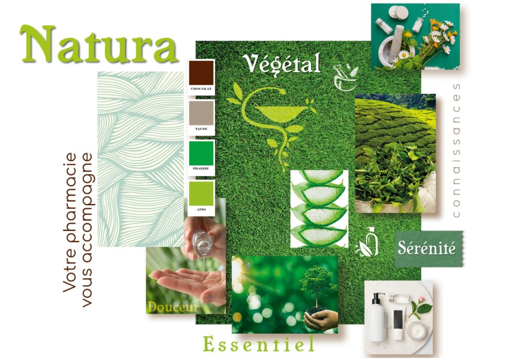 Planche tendance pharmacie Natura