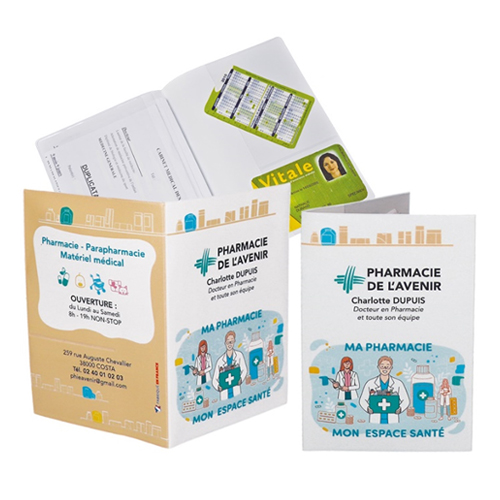 Porte ordonnance et carte vitale personnalisable