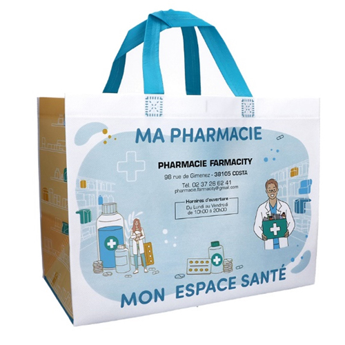 Sac de pharmacie réutilisable personnalisable