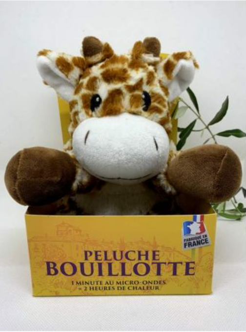 bouillote forme girafe peluche